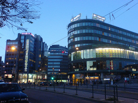 084_Oslo-Abendstimmung beim Bahnhof